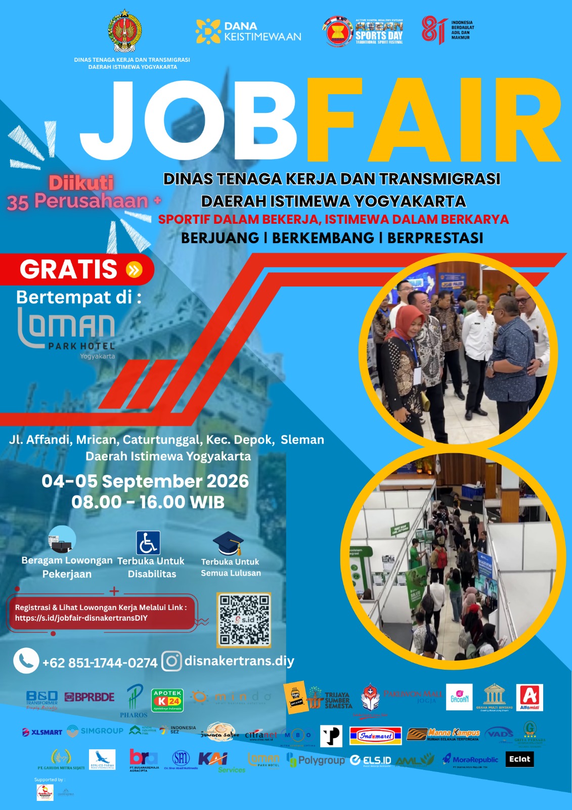 Job Fair Dinas Tenaga Kerja dan Transmigrasi Daerah Istimewa Yogyakarta